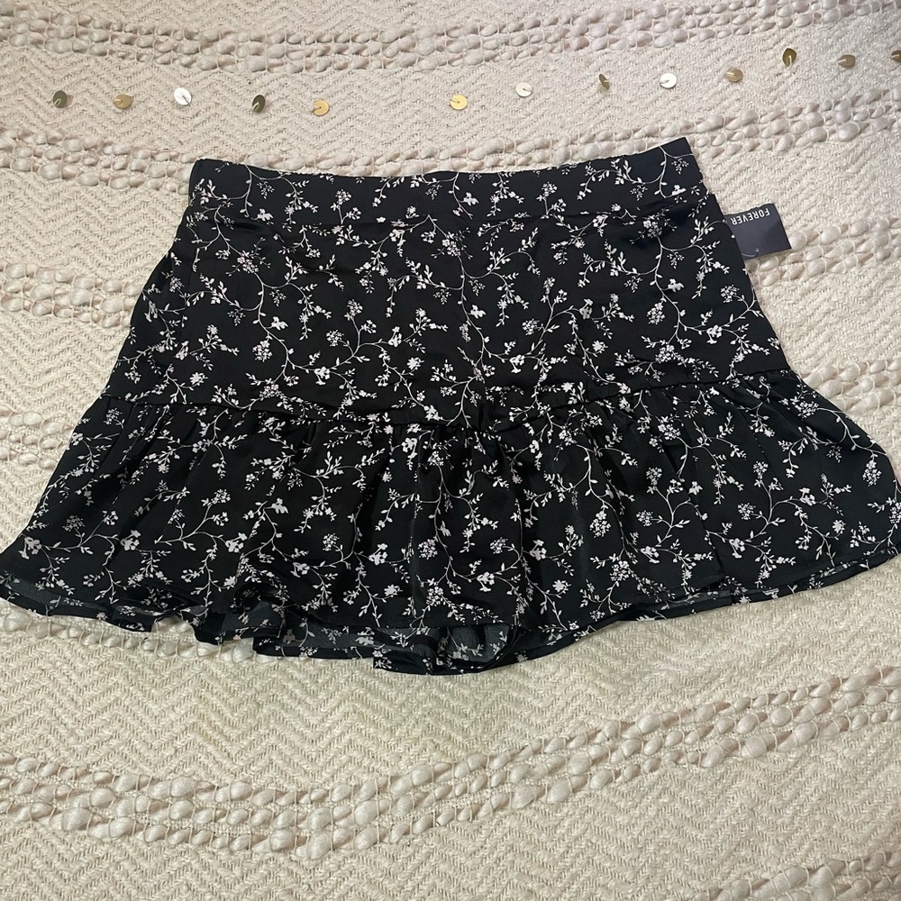 F21 Floral Skort